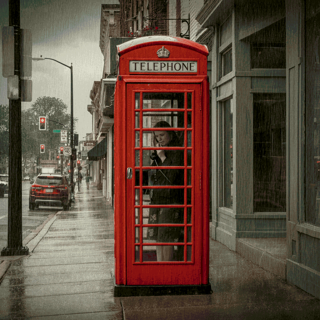 1939s Outdoor Phone Booth in US